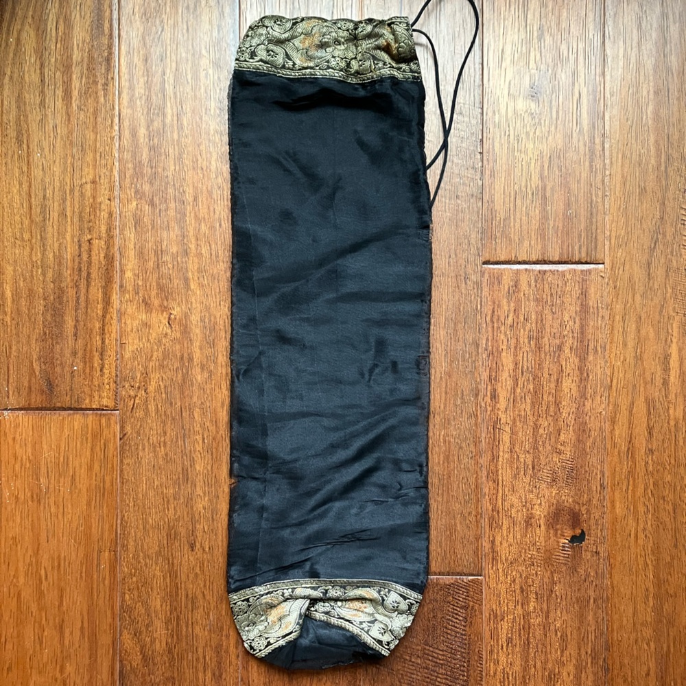 Vintage World Market Authentic Sari Yoga Mat Bag